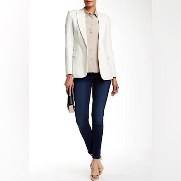 SPANX The Signature Side Zip High Waist Dark Wash Skinny Slimming Jeans 27 - Picture 6 of 16